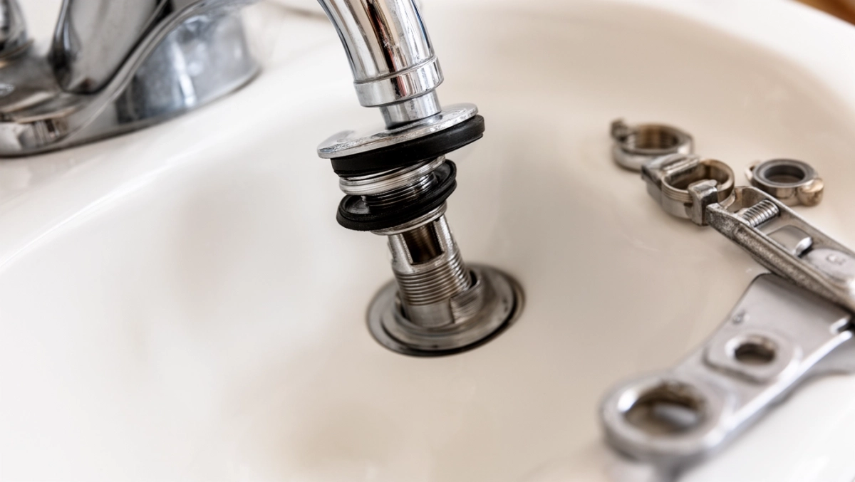 jak zamontować korek klik klak w umywalce