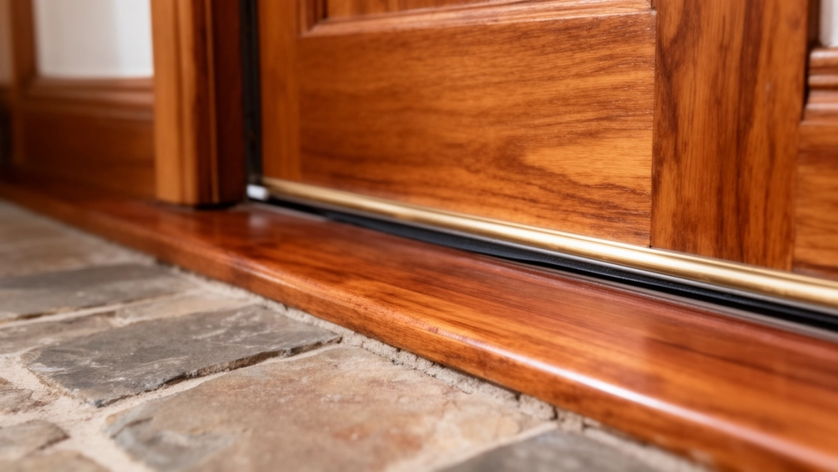 Jak zamontować próg drewniany w drzwiach wejściowych