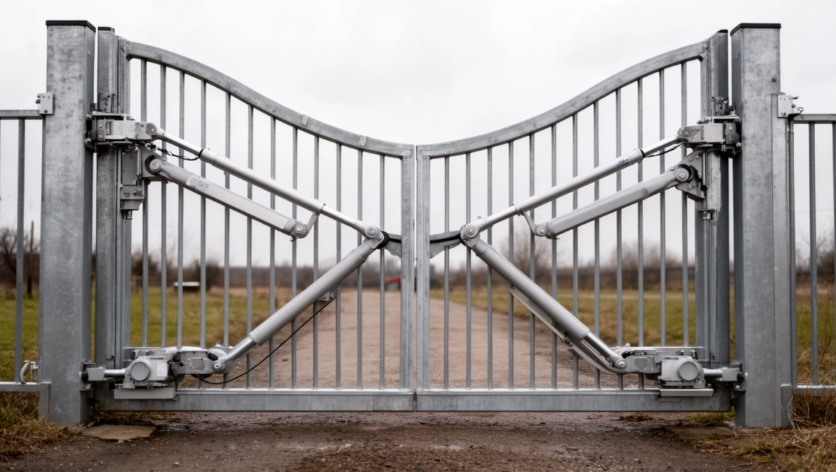 Na jakiej wysokości zamontować siłowniki do bramy