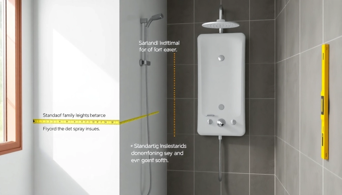 Na jakiej wysokości zamontować zestaw prysznicowy