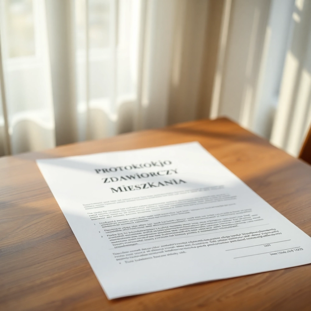 Protokół Zdawczo Odbiorczy Mieszkania