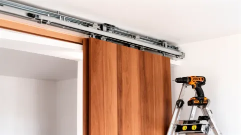 Jak zamontować drzwi przesuwne do sufitu