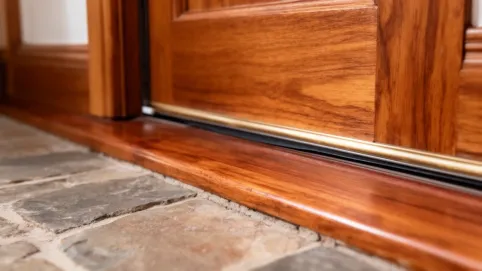 Jak zamontować próg drewniany w drzwiach wejściowych