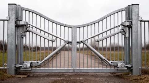 Na jakiej wysokości zamontować siłowniki do bramy